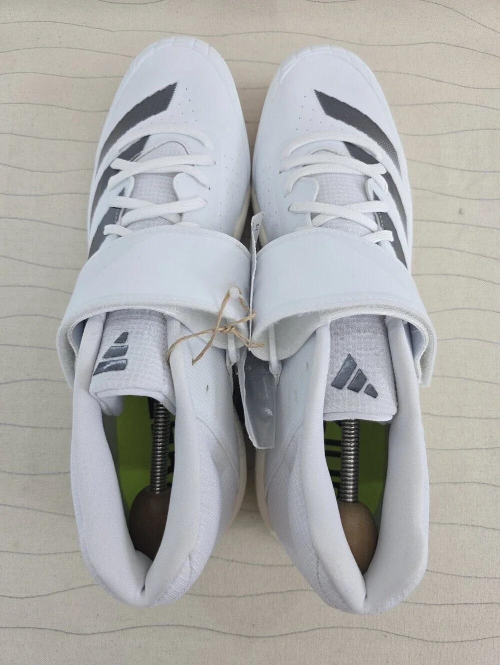 Adidas Mens Adizero Javelin White Track & Field Cleats Shoes ZID7233 Sz 13.5 NEW